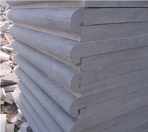 Shandong Blue Stone Pool Coping Tiles Bullnose Bluestone Pool Coping
