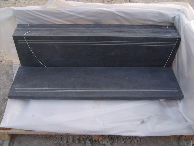 Shandong Blue Stone Pool Coping Tiles Bullnose Bluestone Pool Coping