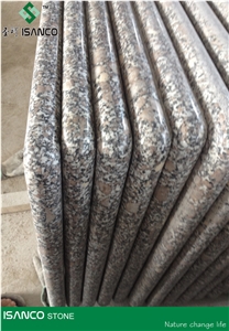 Shandong Brown Granite Table Top Design Pearl Brown Granite Work Tops Solid Surface Table Tops Congo Pearl Granite Reception Desk Big Flower Pearl Flower Granite Reception Counter Right Angle Edges