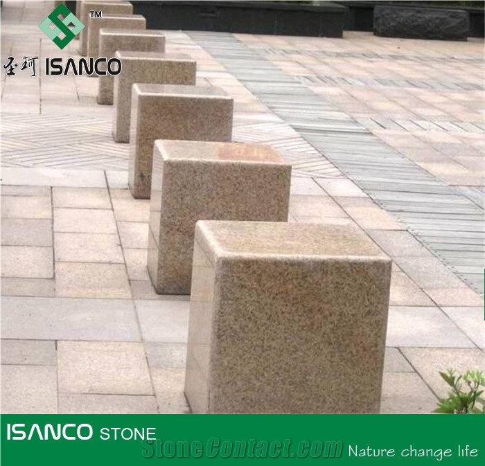 Shandong G386 Granite Garden Stepping Pavements Natural Split Red Of Stone Island Granite Cube Stone Driveway Paving Stone Shidao Red Granite Paving Sets Stone Island Red Granite Walkway Pavers