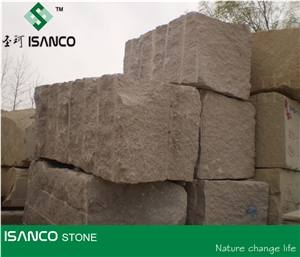 Shandong G386 Granite Garden Stepping Pavements Natural Split Red Of Stone Island Granite Cube Stone Driveway Paving Stone Shidao Red Granite Paving Sets Stone Island Red Granite Walkway Pavers