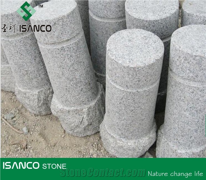 Shandong Grey Granite Car Parking Stone G341 Granite Parking Barriers Grey Sesame Granite Parking Stone Sesame Grey Granite Parking Curbs Gray Granite Roadblock Stumbling Stone