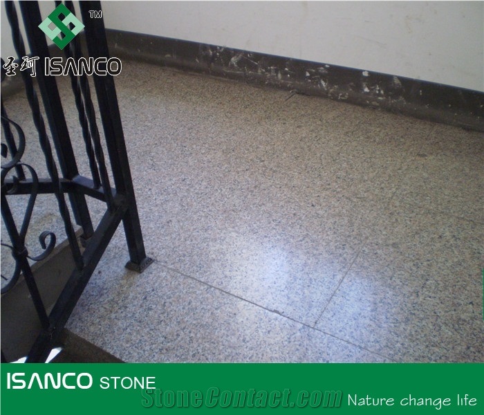 Shandong Wulian Pink Flower Granite Staircase Five Lotus Granite Stair Riser G361 Pink Granite Stair Threshold Wulian Flower Granite Stair Treads Lotus Pink Granite Steps Indoor Stair Decoration