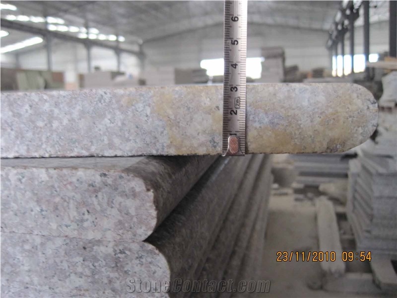 White Granite Types Materials Bath Tops,Vanity Tops,Countertops,Edge Bullnose Polished Under Hole with Splash Bathroom Tops