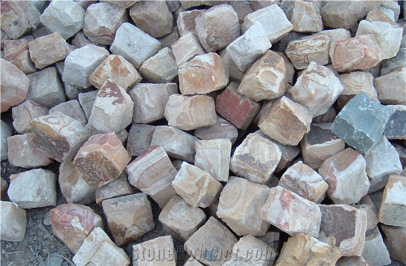 Yellow Wood Grain Sandstone Cube Stone, China Beige Sandstone Floor Covering, Sandstone Floor Pavers & Cobble Stone