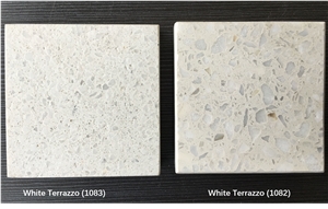 White Terrazzo Tile, Artificial Stone Tile