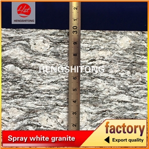 G418 Cut to Size Spray White Granite,Flamed Granite Stone
