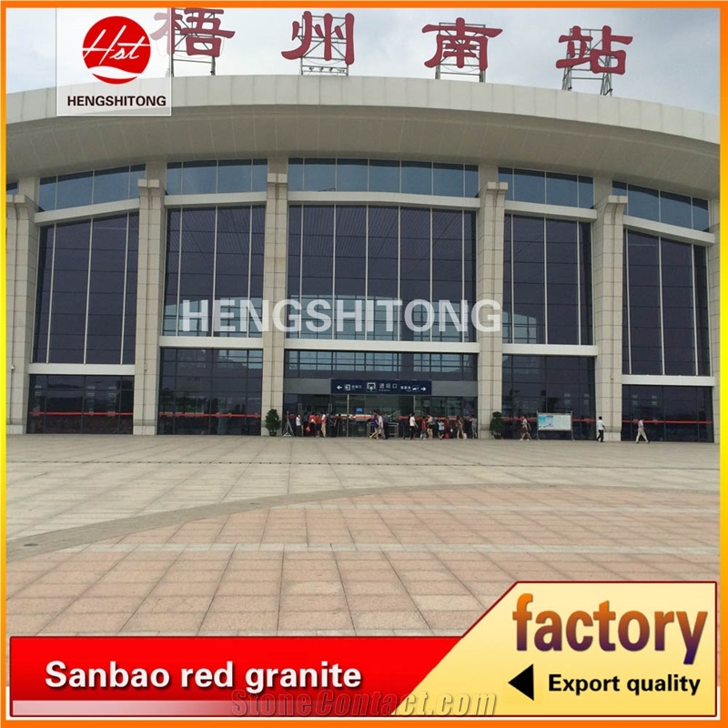 Hot Sale China G563 Sanbao Red Granite Slabs & Tiles