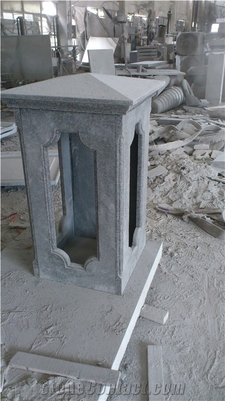 FuDing Black G684 Basalt  Cutted black China Gate Columns