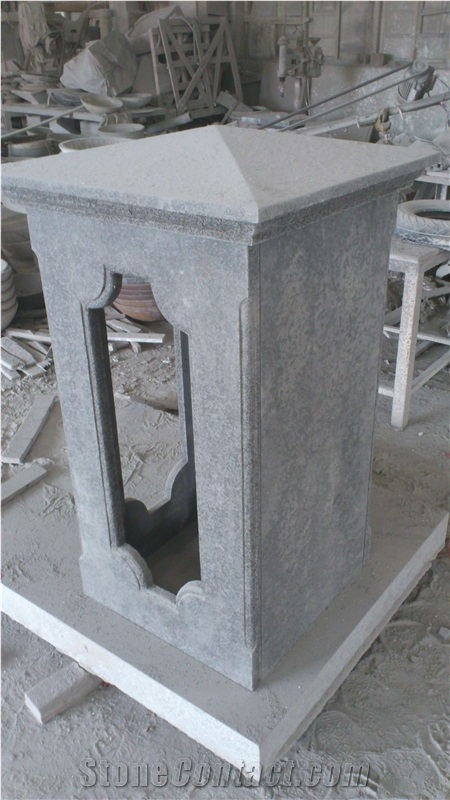 FuDing Black G684 Basalt  Cutted black China Gate Columns