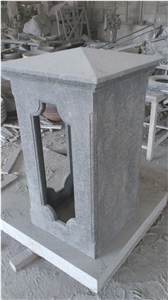FuDing Black G684 Basalt  Cutted black China Gate Columns