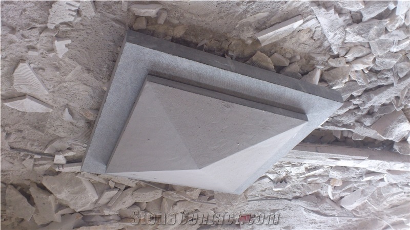 FuDing Black G684 Basalt  Cutted black China Gate Columns