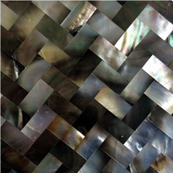 Travertine Black Lip Mother Of Pearl Tile