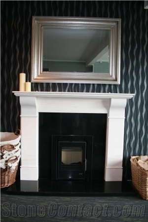 Belvedere Limestone Fireplace