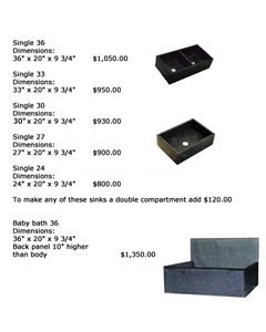 Black Minas Soapstone Sinks