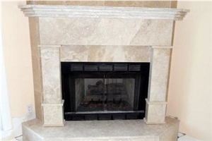 Peruvian Limestone Fireplaces