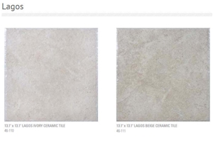 Lagos Ivory Ceramic Tiles