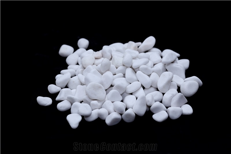 Sivec White Marble Pebbles