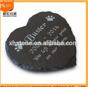 Black Granite Animal Tombstone with New Design, Pet Monuments