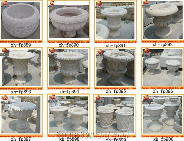 G603 Granite Flower Pots,Artificial Potted Hibiscus Flower Bonsai Plant