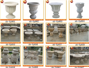 G603 Granite Flower Pots,Artificial Potted Hibiscus Flower Bonsai Plant
