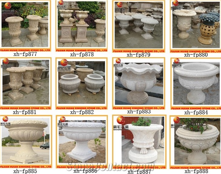 G603 Granite Flower Pots,Artificial Potted Hibiscus Flower Bonsai Plant