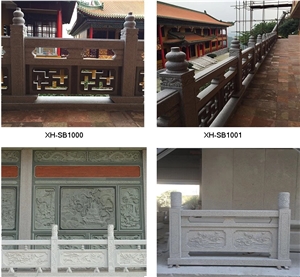 High Quality Black Stone Wall Fence and Handrails