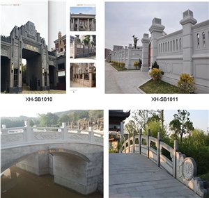 High Quality Black Stone Wall Fence and Handrails