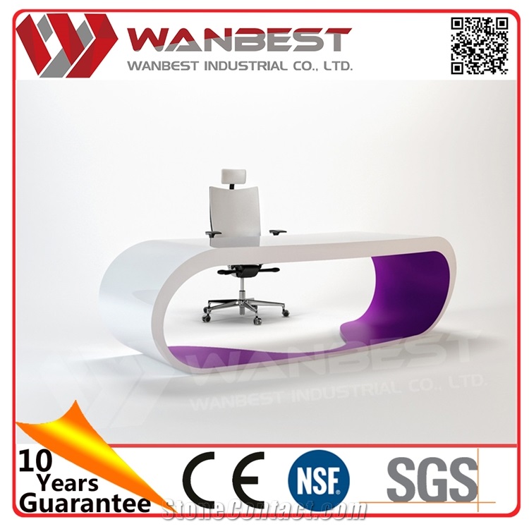 2016 New Design White Marble Stone Executive Office Desk /Office Ceo Table/Manager Table