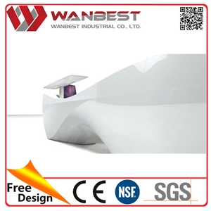 Acrylic Solid Surface White Fashionable Reception Desk Office Reception Counter Acrylic Solid Surface White Fashionable Reception Desk Office Reception Counter