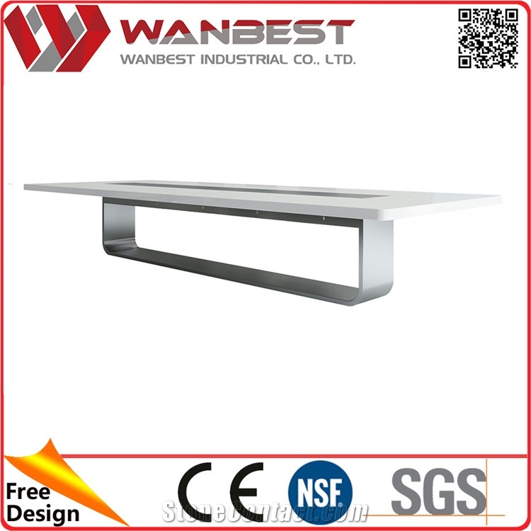 Oval-Shape Wire Manager for Conference Table