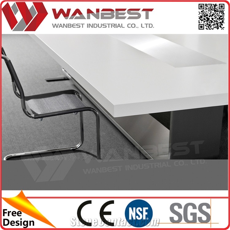 Oval-Shape Wire Manager for Conference Table