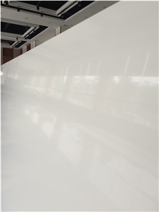 Artificial Quartz Stone Bs1000 Super White Solid Surfaces Polished Slabs & Tiles Engineered Stone for Hotel Kitchen Bathroom Counter Top Walling Panel Environmental Building Materials