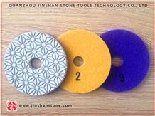 Three Steps Diamond Resin Flexible Polishing Pads