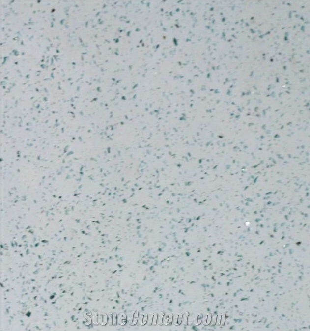Artificial Blue Jade Quartz Stone Tiles and Slabs, Blue Engineered Quartz Stone Flooring