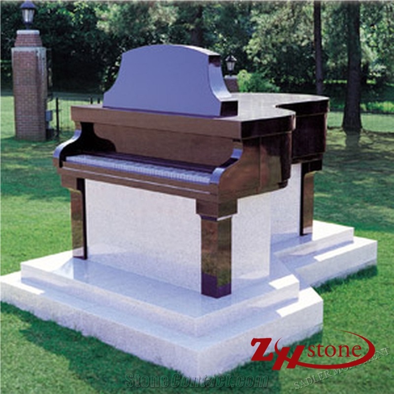 Good Quality Hand Craft Angel Style Straight Sesame White/ G603 Granite Western Style Monuments/ Upright Monuments/ Headstones/ Western Style Tombstones/ Angel Monuments