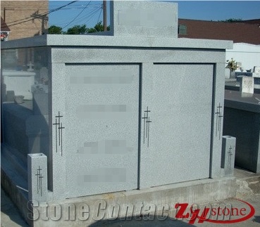 Good Quality Luxury Column Design American Mahogany Granite Mausoleums/ Mausoleum Design/ Cemetery Mausoleum