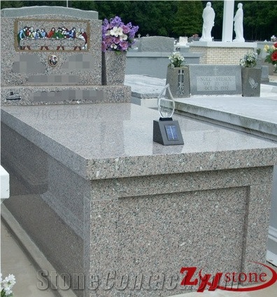 Good Qulity Traditional Design White Guifei Granite Tombstone Design/ Western Style Monuments/ Monument Design/ Western Style Tombstones/ Single Monuments