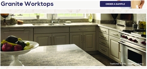 Verde Eucalipto - Verde Eucalyptus Granite Traditional Kitchen Countertop Verde Eucalipto - Verde Eucalyptus Granite Traditional Kitchen Countertop