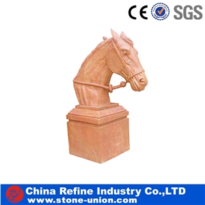 Beige Marble Sculptured Statue /Western/European Customized Figure Animal Hand Carving for Outdoor Garden