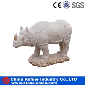 Granite Animal Carving Crocodile,Beige Granite Sculpture, Statue