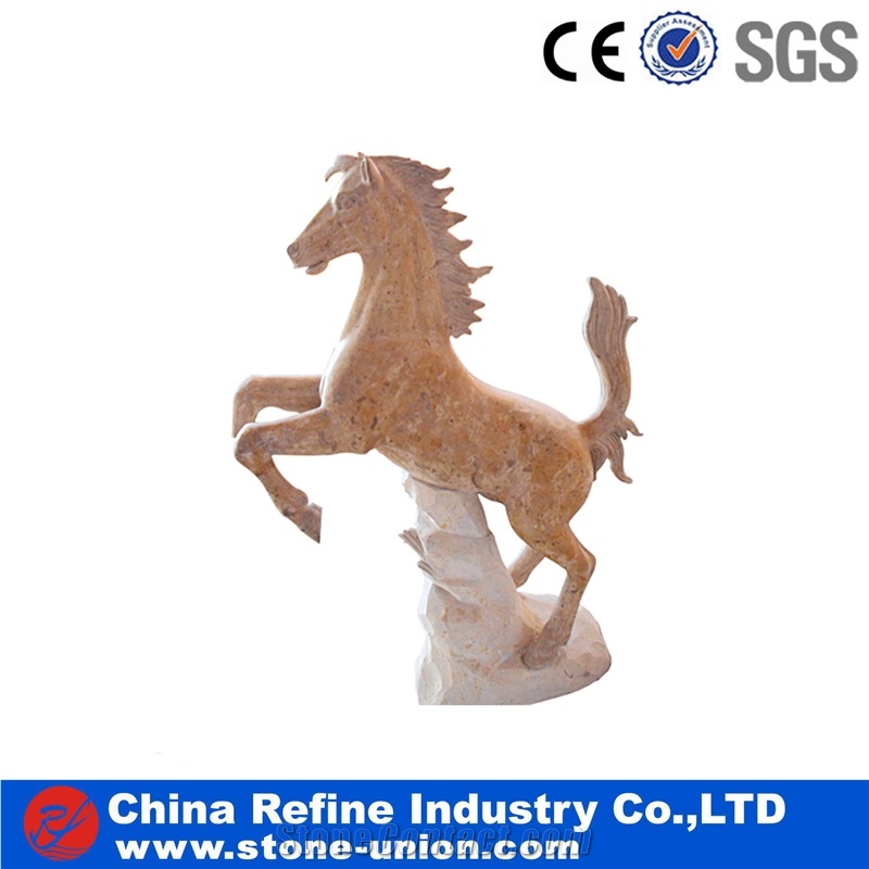 High Quality Sculpture, Beige Marble Sculpture,Garden Animal Sculptures,Handcarved Animal Sculptures