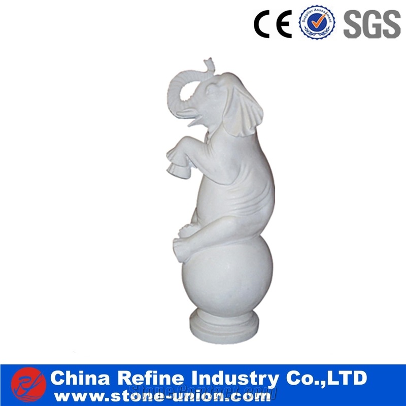 Pure White Sculpture, White Marble Sculpture,Garden Animal Sculptures,Handcarved Animal Sculptures