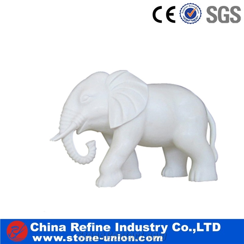 Pure White Sculpture, White Marble Sculpture,Garden Animal Sculptures,Handcarved Animal Sculptures