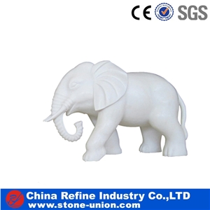 Pure White Sculpture, White Marble Sculpture,Garden Animal Sculptures,Handcarved Animal Sculptures
