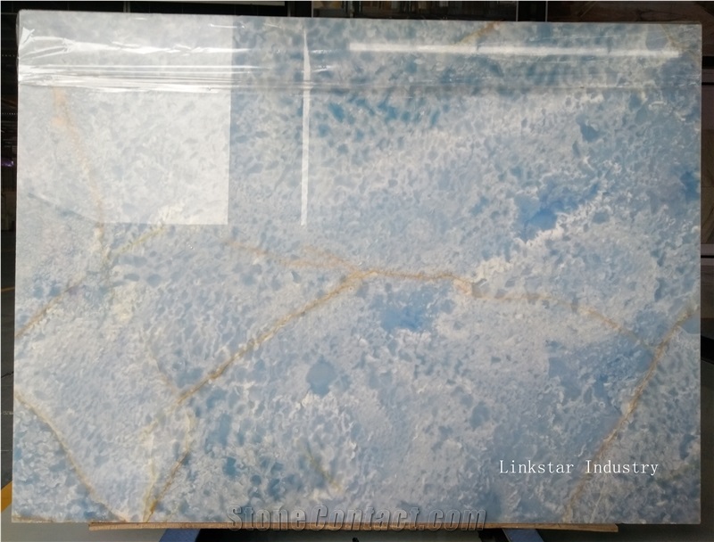 Natural Blue Onyx Slabs & Tiles, Onyx Wall Covering, Onyx Floor Covering