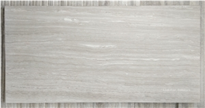 Natural White Wooden Marble Slab & Tile