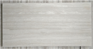 Natural White Wooden Marble Slab & Tile