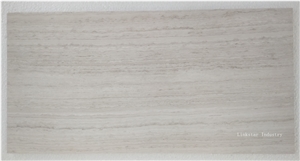 Natural White Wooden Marble Slab & Tile