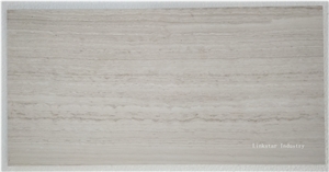 Natural White Wooden Marble Slab & Tile
